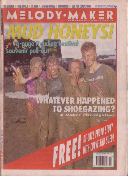 Reading Festival Special cover of the Melody Maker, 12th September 1992